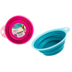 Small Collapsible Pet Bowl 15cm, assorted